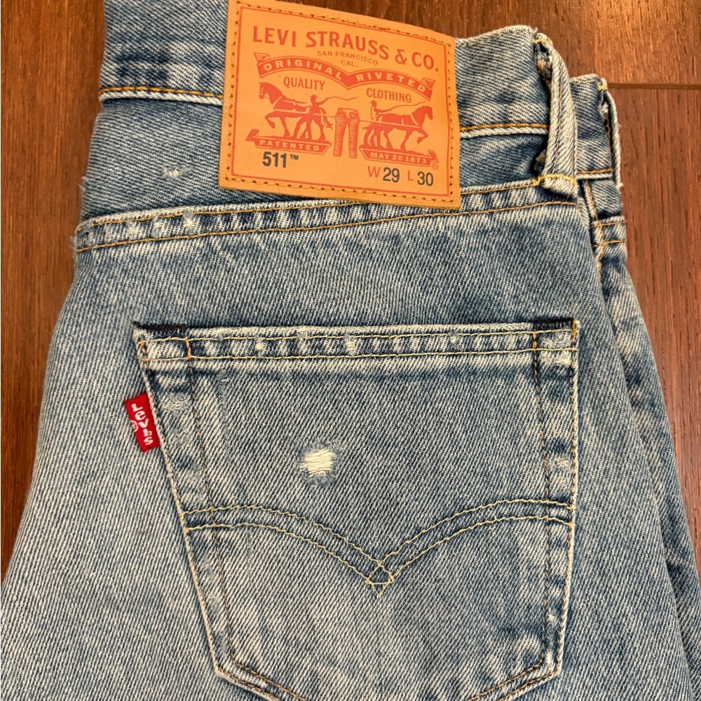 Levi's Womens Straight Blue Jeans